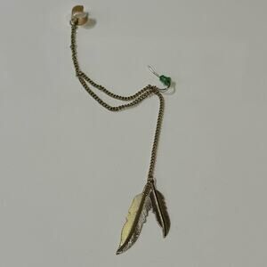 Feather Ear Cuff Dangle Earring